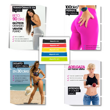 Cargar imagen en el visor de la galería, Pack 4 planes de entrenamiento + Set bandas elásticas de regalo